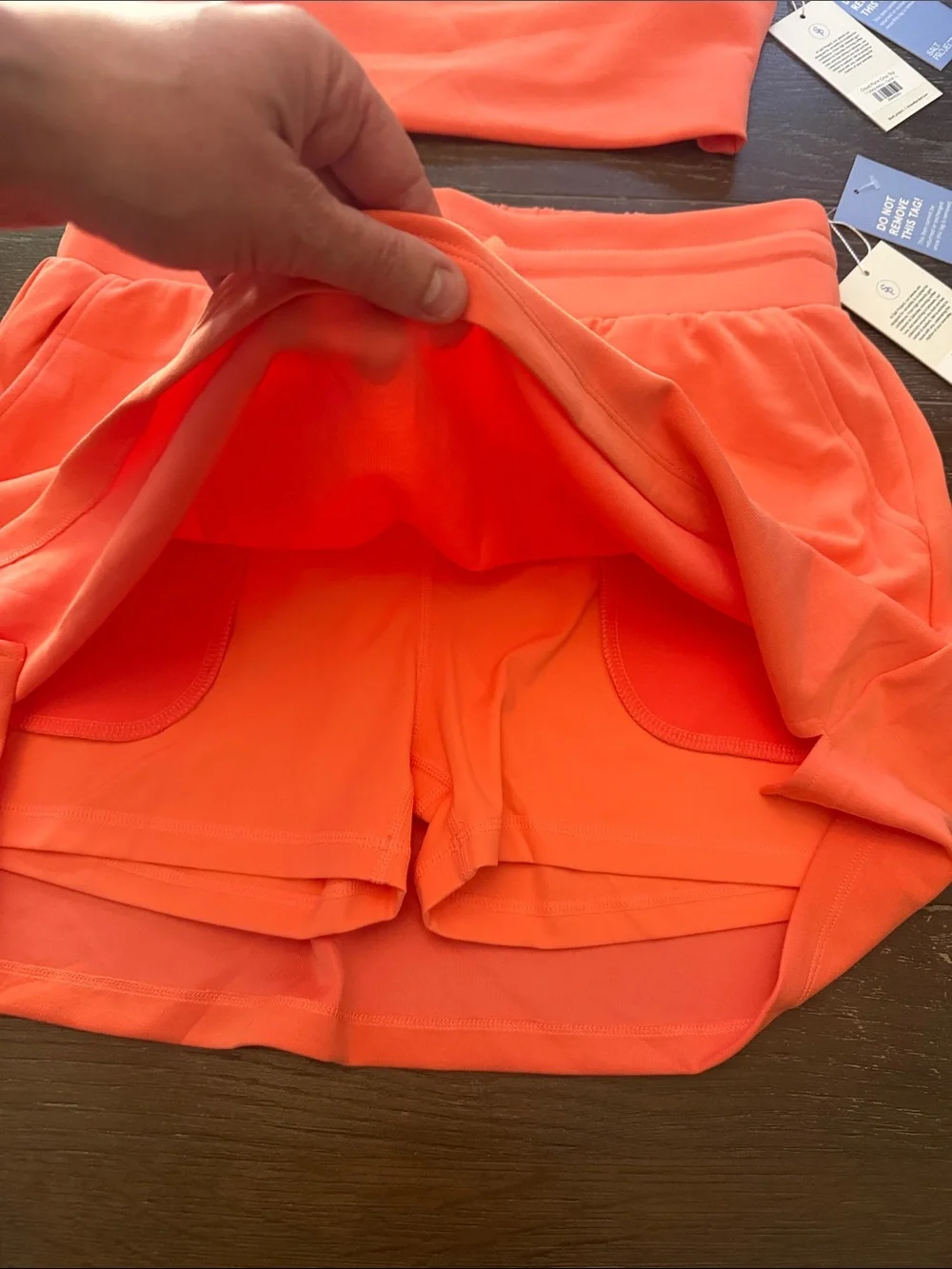 Salt Project Women’s Coral Lounge Crop Top & Skirt Set
